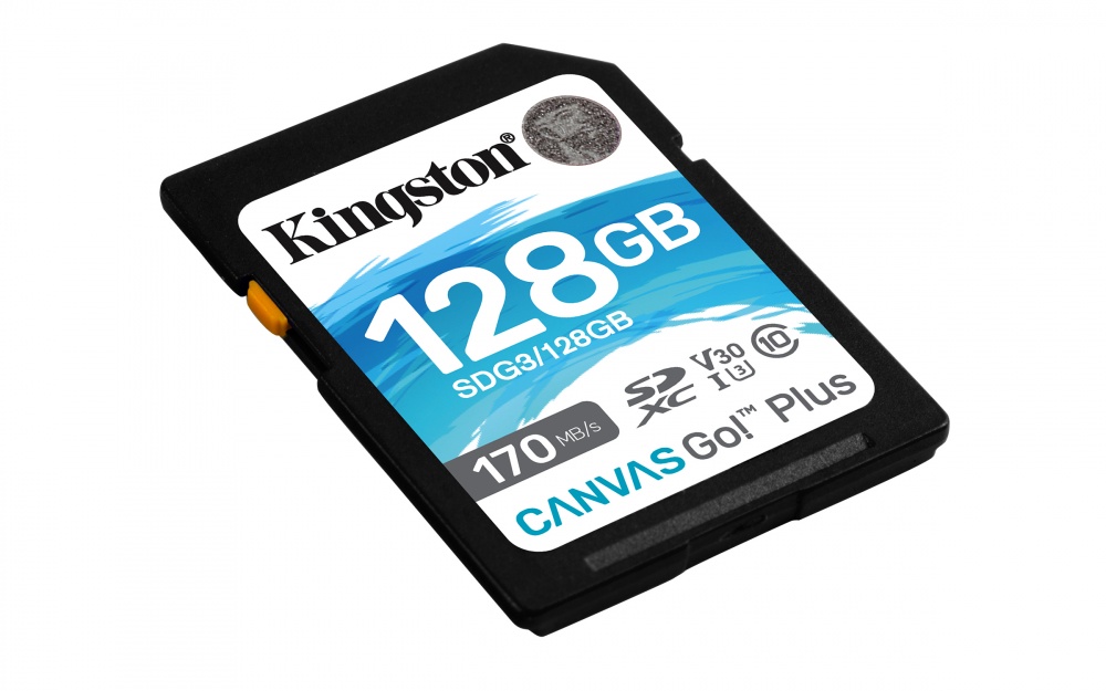 Memoria Flash Kingston Canvas Go! Plus, 128GB SDXC UHS-I Clase 10 SKU: SDG3/128GB