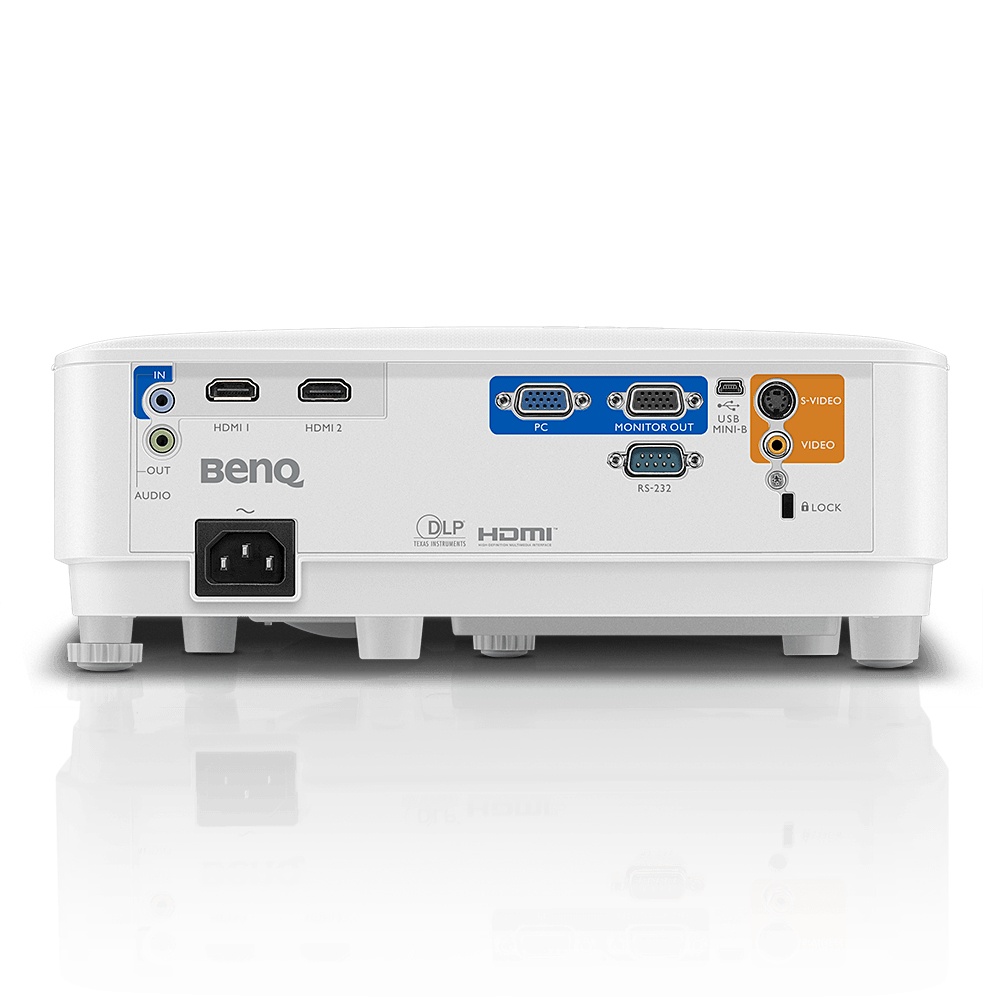 Proyector BenQ MW550 DLP, WXGA 1200 x 800 Pixeles, 3600 Lúmenes, con Bocinas, Blanco SKU: 9H.JHT77.13L