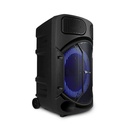 Vorago Bafle con Karaoke KSP-502, Bluetooth, Alámbrico/Inalámbrico, 80W RMS, USB 2.0, Negro - incluye Micrófono SKU: KSP-502