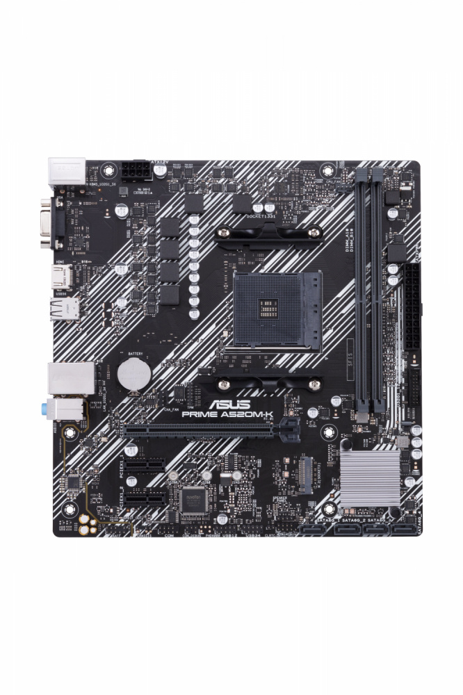 Motherboard ASUS micro ATX PRIME A520M-K S-AM4, AMD A520 HDMI, 64GB DDR4 para AMD ― No es Compatible con Ryzen 5 3400G y Ryzen 3 3200G SKU: 90MB1500-M0AAY0  Tarjeta Madre