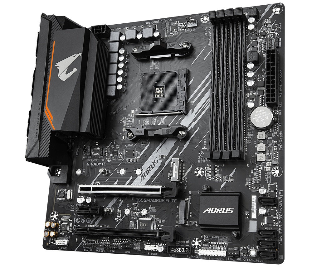 Tarjeta Madre AORUS Micro ATX B550M ELITE, S-AM4, AMD B550, HDMI, 128GB DDR4 para AMD ― Requiere Actualización de BIOS para la Serie Ryzen 5000 SKU: B550M AORUS ELITE