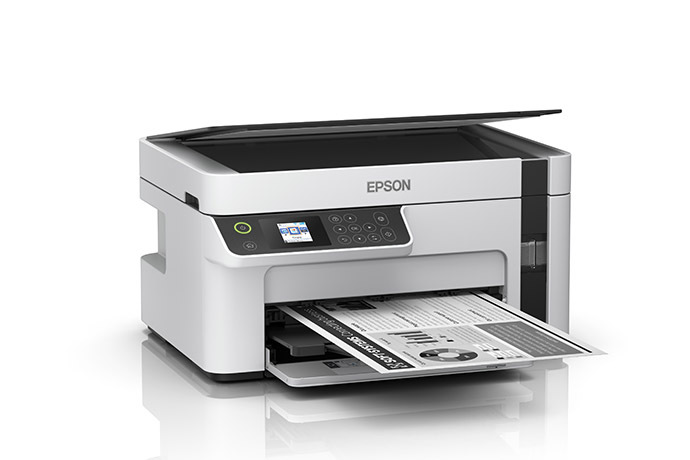 Multifuncional Epson EcoTank M2120, Blanco y Negro, Inyección, Tanque de Tinta, Inalámbrico, Impresora Copiadora y Escáner SKU: C11CJ18301