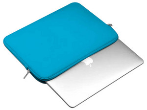 Funda Neopreno Básica, 15.6 Pulgadas, p/Laptop, Neopreno, Azul, BROBOTIX 256349-2 Modelo 256349-2