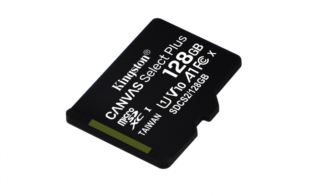 Memoria Flash Kingston Canvas Select Plus, 128GB MicroSDXC UHS-I Clase 10, con Adaptador SKU: SDCS2/128GB