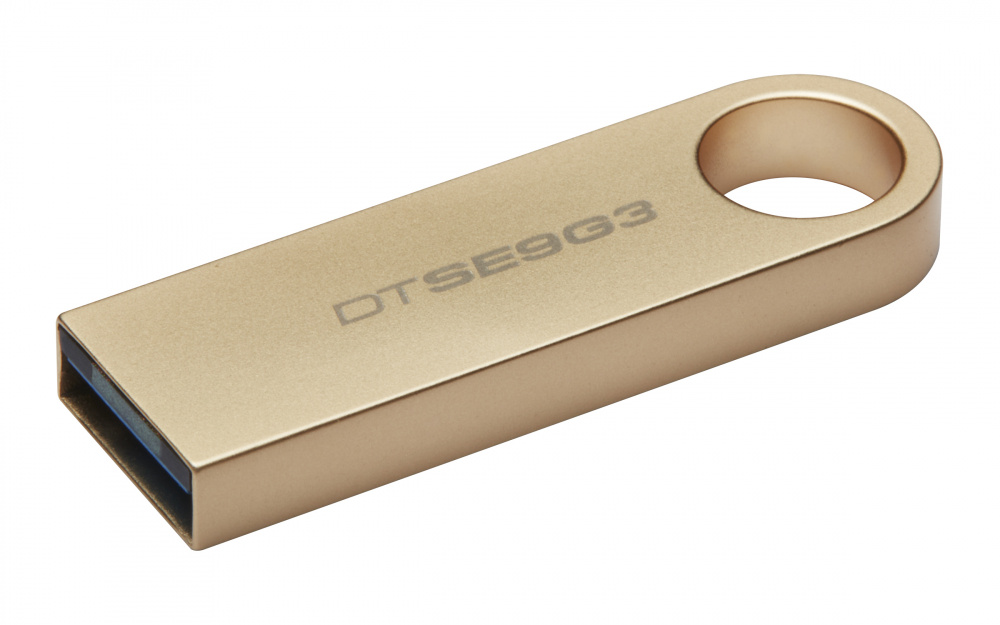 Memoria USB Kingston DataTraveler SE9 G3, 64GB, USB 3.2, Lectura 220MB/s, Dorado SKU: DTSE9G3/64GB