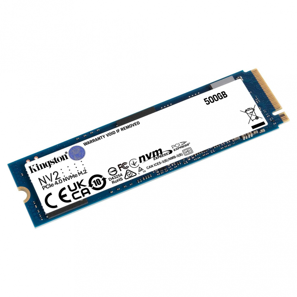 SSD Kingston NV2 NVMe, 500GB, PCI Express 4.0, M.2
Unidad de Estado Sólido SKU: SNV2S/500G