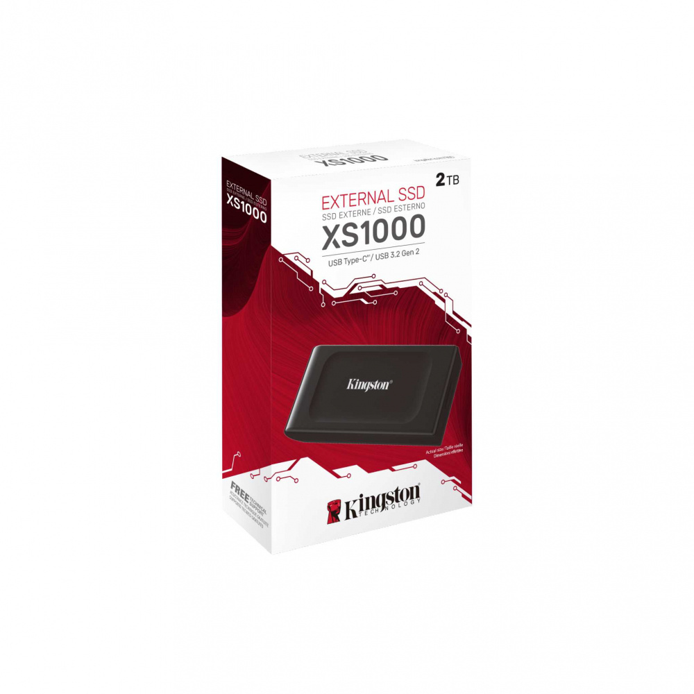 SSD Unidad de Estado Sólido externo Kingston Usb 3.2 Usb 3.1 XS1000, 2TB, USB C, Negro
SKU: SXS1000/2000G