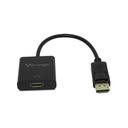 Vorago Adaptador DisplayPort Macho - HDMI Hembra, Negro SKU: ADP-300