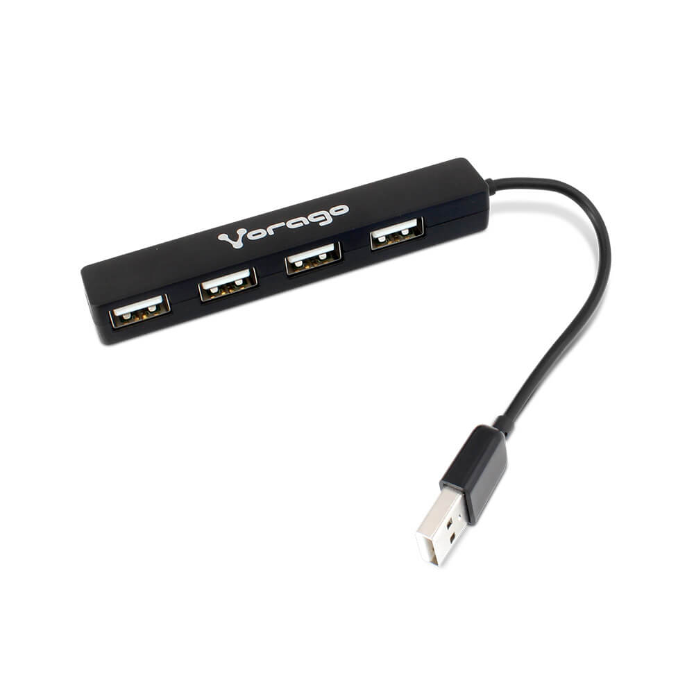 Vorago Hub USB 2.0 - 4x USB 2.0 Hembra, 480 Mbit/s, Negro SKU: HU-100 MULTIPUERTOS