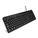 Teclado Vorago KB-204, Alámbrico, USB, Negro (Español) SKU: KB-204