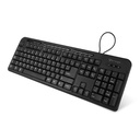 Teclado Vorago KB-204, Alámbrico, USB, Negro (Español) SKU: KB-204