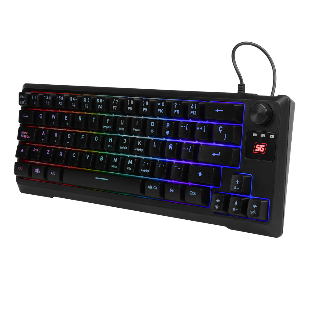 Teclado Gamer Vorago Start the Game KB-506 RGB, Alámbrico, Negro (Español) SKU: KB-506