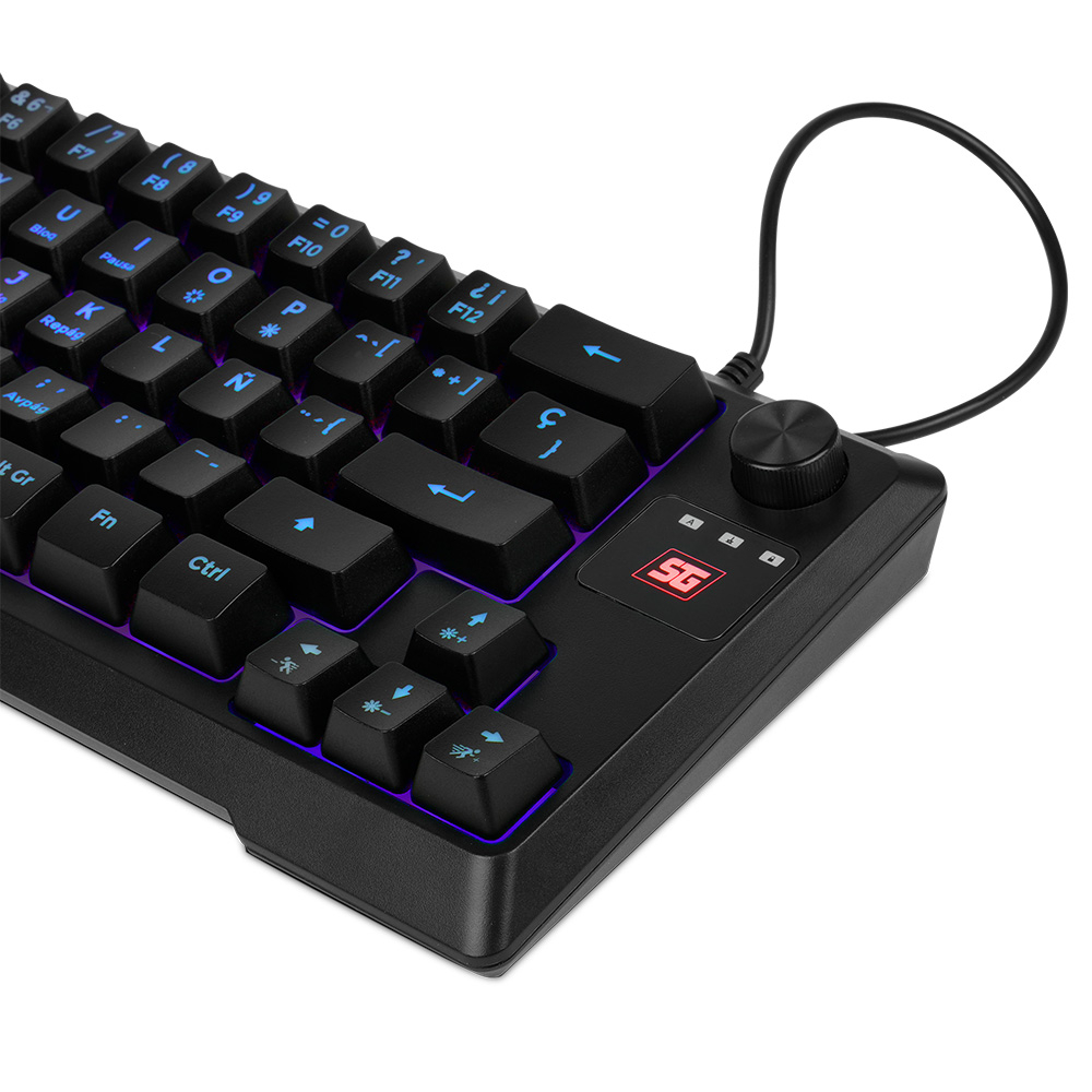 Teclado Gamer Vorago Start the Game KB-506 RGB, Alámbrico, Negro (Español) SKU: KB-506