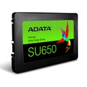 SSD Unidad de Estado Sólido ADATA Ultimate SU650 de 120GB, 2.5'', 7mm, SATA III(6.0 Gb/s). SKU: ASU650SS-120GT-R