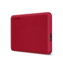 Disco Duro Externo Toshiba Canvio Advance V10 2.5", 1TB, USB 3.0, Rojo, para Mac/PC SKU: HDTCA10XR3AA