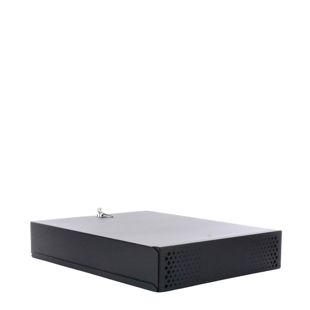 Gabinete Metálico para DVR/NVR. Tamaño Max. de DVR/NVR: 445 x 88 x 400mm (An.xAl.xProf.). Compatible con Fuente SLIM.