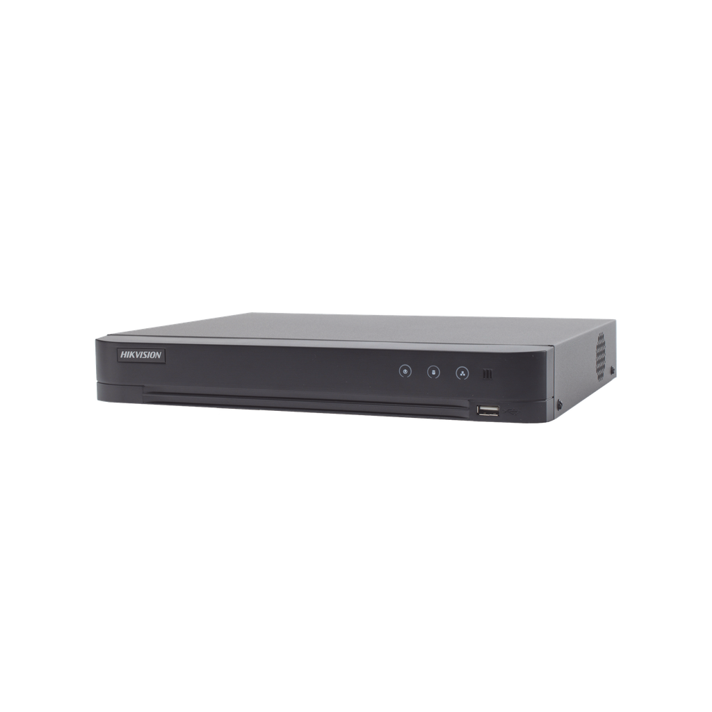 DVR 4 Canales TurboHD + 2 Canales IP / 5 Megapixel Lite - 3K Lite / Acusense (Evista falsas alarmas) / Audio por Coaxitron / 1 Bahía de Disco Duro / Salida de Video en Full HD SKU: IDS-7204HQHI-M1/S(C)