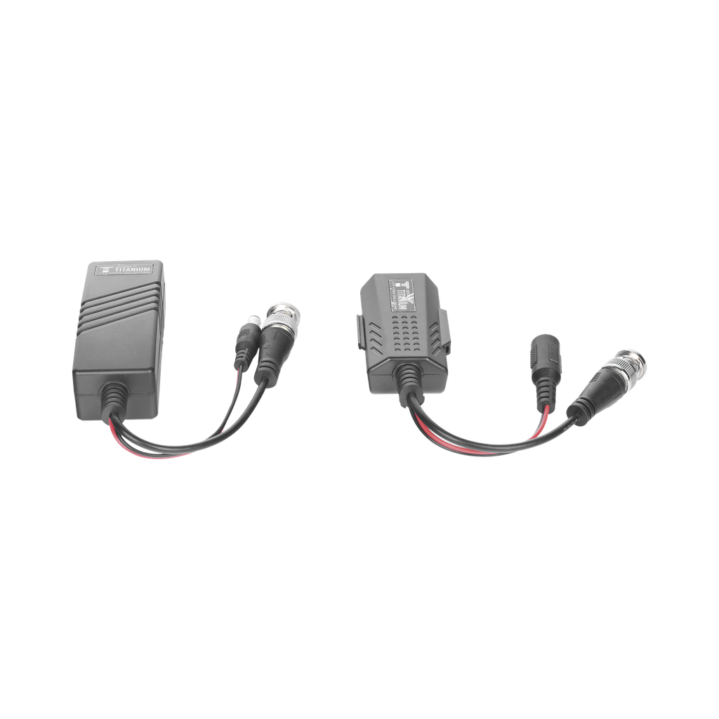 Kit de transceptores activos TURBO HD. Convierte 36/24 Vcc a 12 Vcc regulados, a través de cable UTP Cat5e / 6. Transmision de 200 m (Revisar tabla de resoluciones ) SKU: TT-4816-PVTURBO