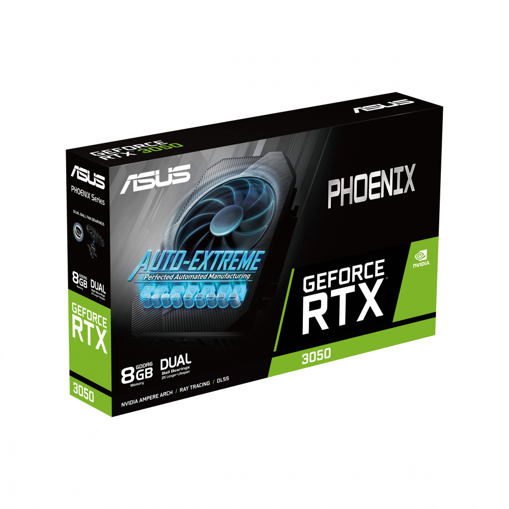 Tarjeta de Video ASUS NVIDIA Phoenix GeForce RTX 3050 8G, 8GB 128-bit GDDR6, PCI Express 4.0 SKU: 90YV0HH2-M0NA00