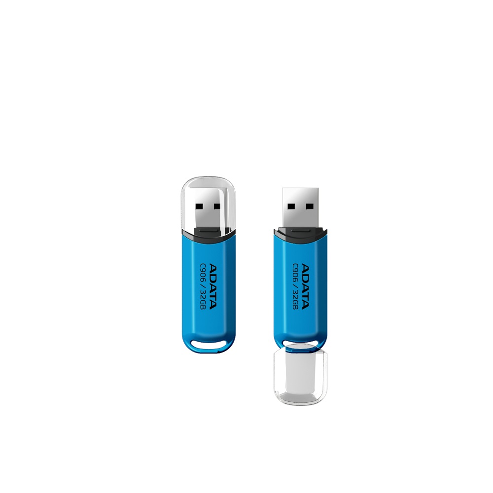 Memoria USB Adata C906, 32GB, USB 2.0, Azul SKU: AC906-32G-RWB