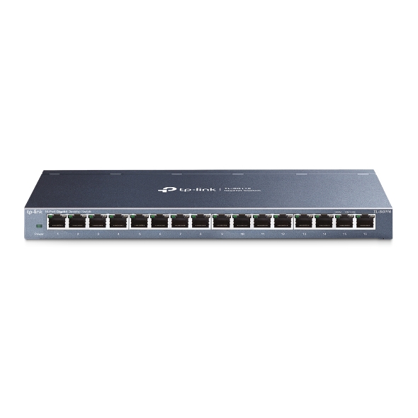 Switch TP-Link Gigabit Ethernet TL-SG116, 16 Puertos Ethernet 10/100/1000Mbps, 32Gbit/s, 8000 Entradas - No Administrable SKU: TL-SG116