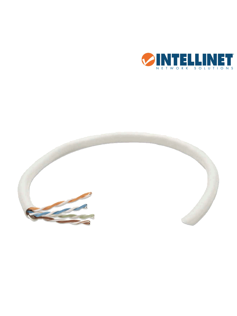 Intellinet Bobina de Cable Cat6 UTP, 305 Metros, Sólido, Gris SKU: 704663