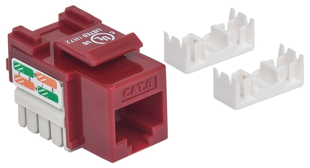 Intellinet Jack 210614 Categoría 6, RJ-45, Rojo SKU: 210614