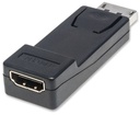 Manhattan Adaptador DisplayPort 1.1 Macho - HDMI Hembra, 1080p, 60Hz, Negro SKU: 151993