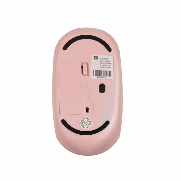 Mouse Perfect Choice Óptico Whisper, RF Inalámbrico, USB-C, 1000DPI, Rosa SKU: PC-045182