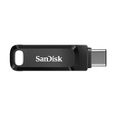 Memoria USB SanDisk Ultra Dual Drive Go, 128GB, USB C, Lectura 150MB/s, Negro/Plata SKU: SDDDC3-128G-G46