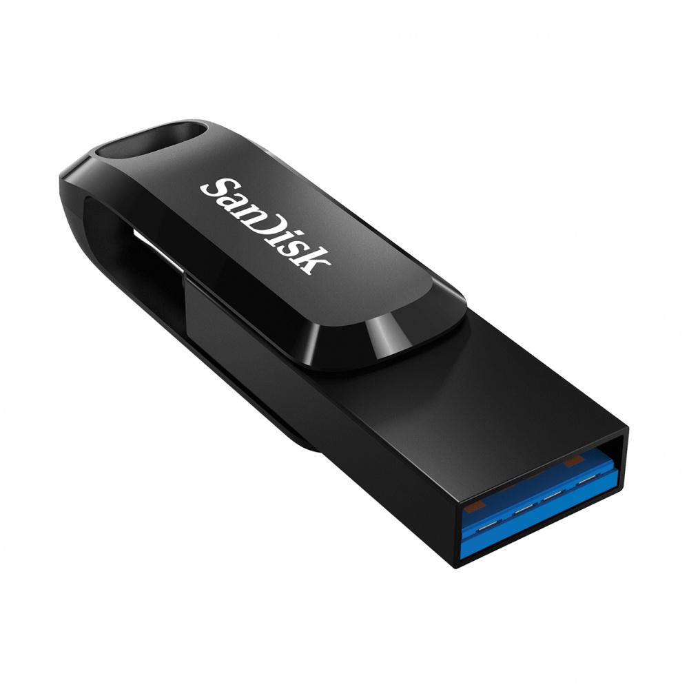 Memoria USB SanDisk Ultra Dual Drive Go, 128GB, USB C, Lectura 150MB/s, Negro/Plata SKU: SDDDC3-128G-G46