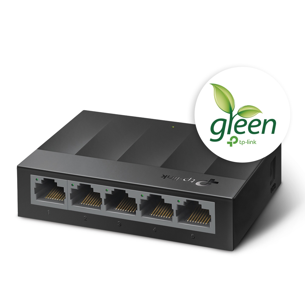 Switch TP-Link Gigabit Ethernet LS1005G, 5 Puertos 10/100/1000Mbps, 10 Gbit/s, 2000 Entradas - No Administrable SKU: LS1005G