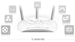 Access Point TP-Link TL-WA901ND, Inalámbrico, 450Mbit/s, 2.4GHz, 4dBi SKU: TL-WA901ND