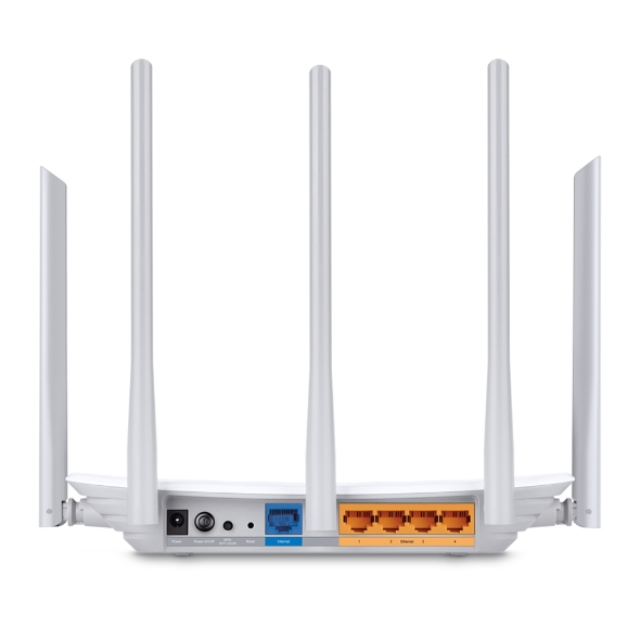 Router TP-LINK Ethernet Firewall ARCHER C60, Inalámbrico, 867Mbit/s, 5x RJ-45, 2.4/5GHz, 5 Antenas Externas SKU: ARCHER C60