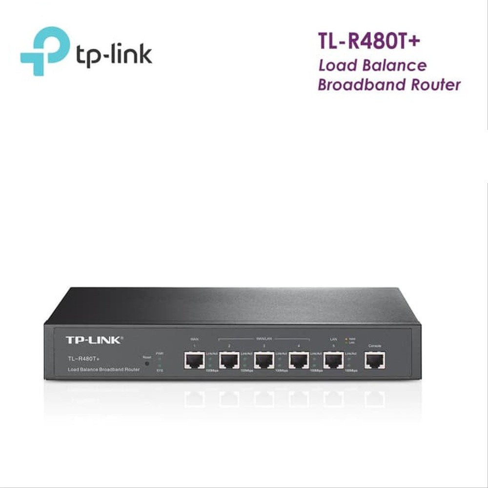 Router TP-Link Ethernet TL-R480T+, Alámbrico, 5x RJ-45 SKU: TL-R480T+