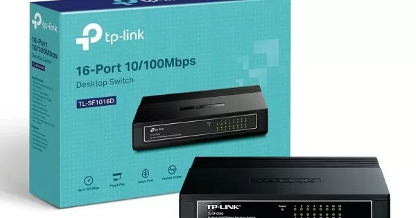 Switch TP-Link TL-SF1016D, 10/100Mbps, 3.2Gbit/s, 16 Puertos, 1000 Entradas – No Administrable SKU: TL-SF1016D