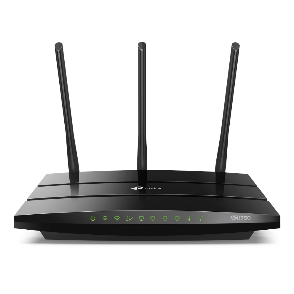 Router TP-Link Gigabit Ethernet de Banda Dual AC1750 ARCHER C7, Inalámbrico, 1300Mbit/s, 5x RJ-45, 2.4/5GHz, con 3 Antenas Internas y 3 Antenas Desmontables de 5dBi SKU: ARCHER C7