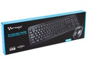 Kit de Teclado y Mouse Vorago KM-107, Alámbrico, USB, Negro (Español) SKU: KM-107