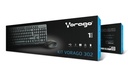 Kit de Teclado y Mouse Vorago KM-302, Inalámbrico, USB, Negro (Español) SKU: KM-302