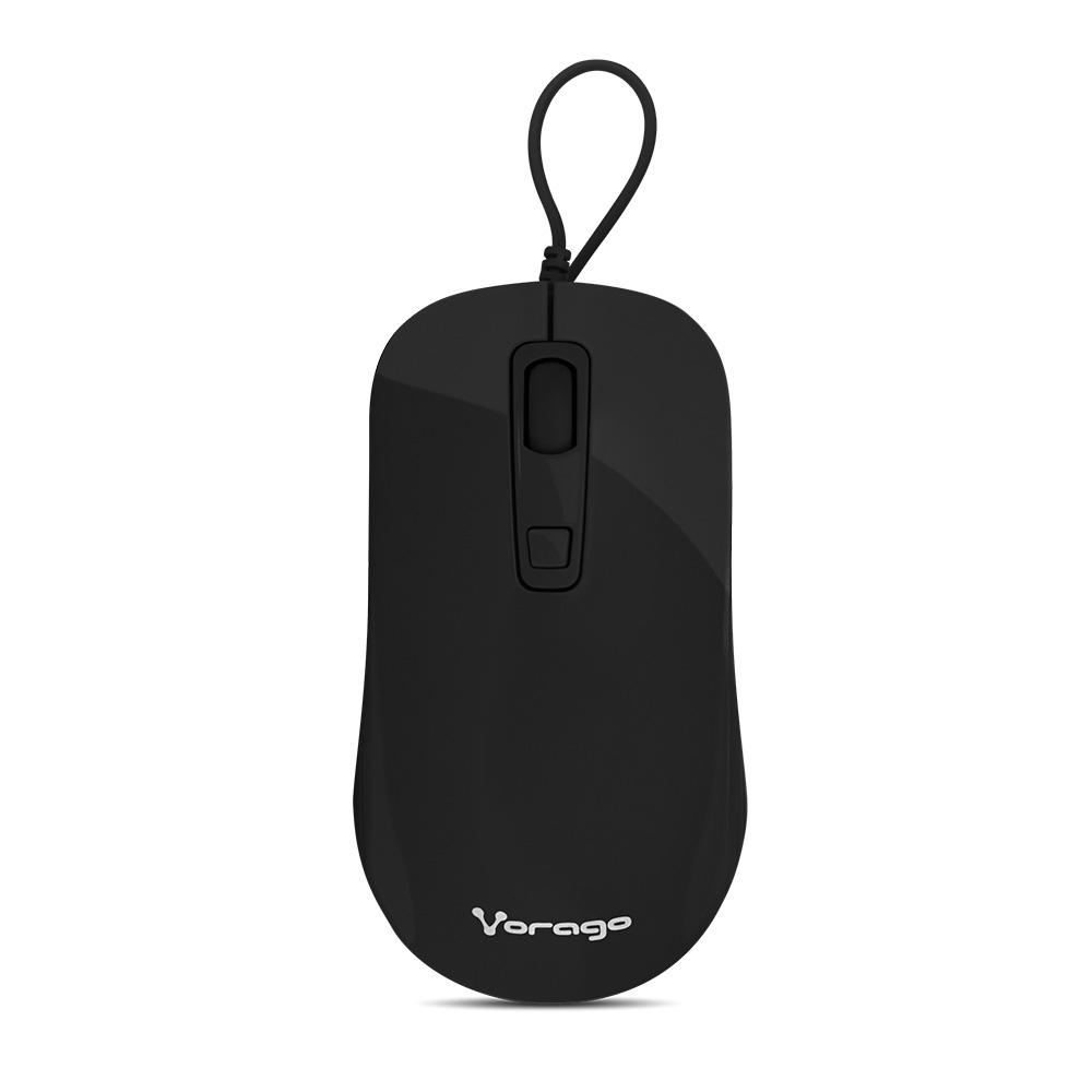 Mouse Ergonómico Vorago Óptico MO-102, Alámbrico, USB, 1600DPI, Negro SKU: MO-102/N