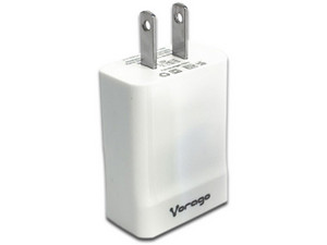 Cargador de Pared Vorago, 5V, USB, Blanco SKU: AU-302-WH