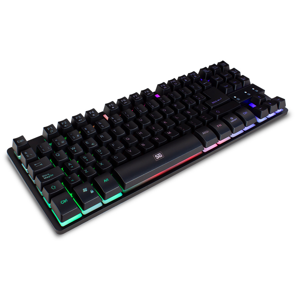 Teclado Gamer Vorago Start The Game RGB, Alámbrico, Negro (Español) SKU: KB-503