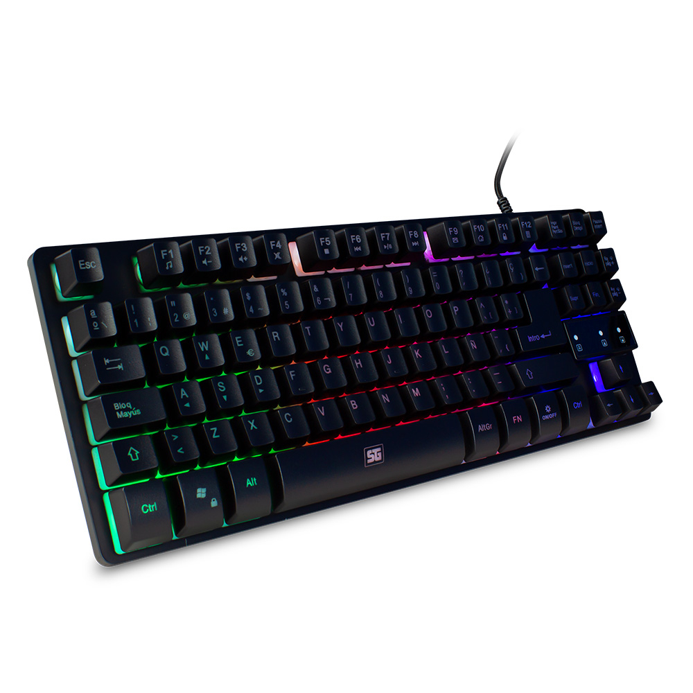 Teclado Gamer Vorago Start The Game RGB, Alámbrico, Negro (Español) SKU: KB-503