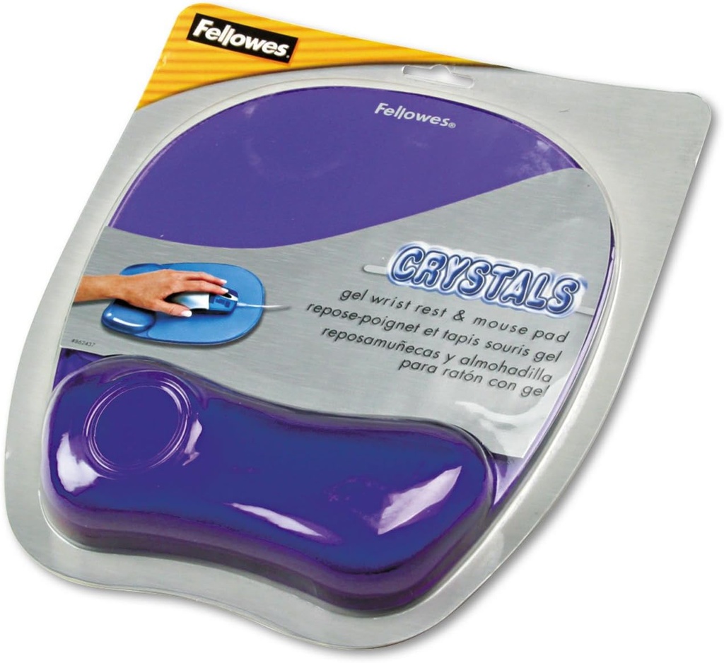 Mousepad Fellowes con Descansa Muñecas de Gel, 20x23cm, Grosor 2cm, Púrpura SKU: 91441