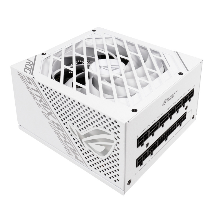 Fuente de Poder ASUS ROG Strix 850W White Edition - 850W - ATX - 20+4 Pin - 8 SATA Modelo: ROG-STRIX-850G-WHITE