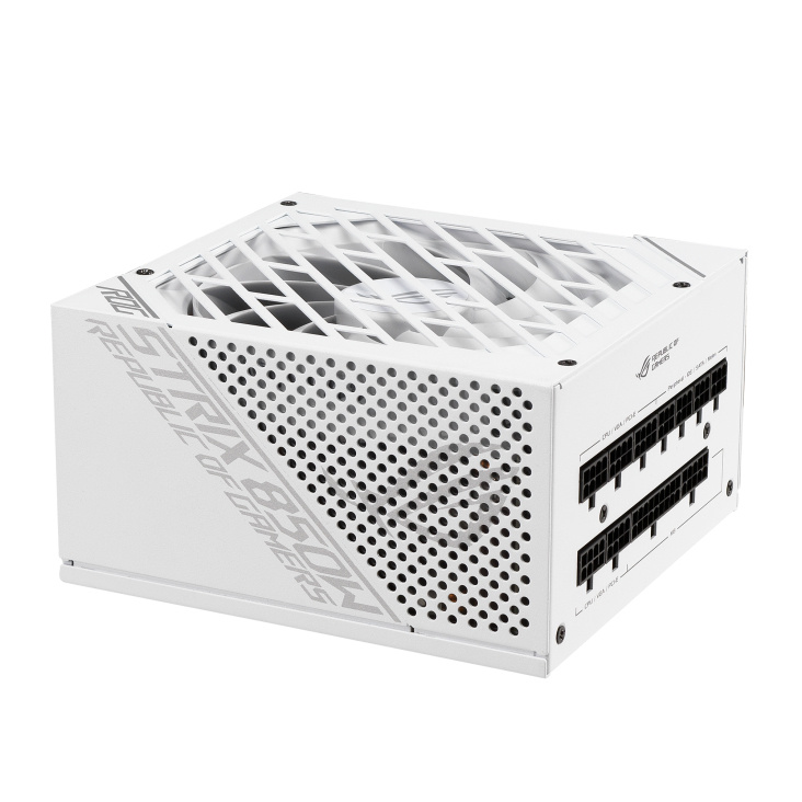 Fuente de Poder ASUS ROG Strix 850W White Edition - 850W - ATX - 20+4 Pin - 8 SATA Modelo: ROG-STRIX-850G-WHITE