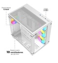 Gabinete Balam Rush Tank Pro GM930 Legend Series con Ventana RGB, Midi-Tower, Micro-ATX/Mini-ITX, USB 3.0/2.0, sin Fuente, 4 Ventiladores ARGB Instalados, Blanco
SKU: BR-935951