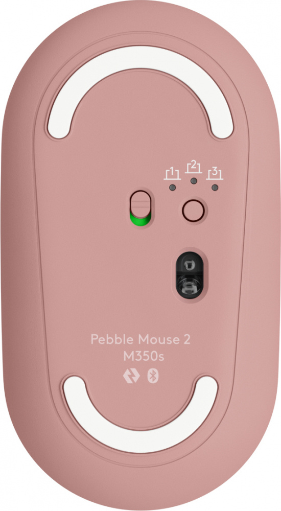 Mouse Logitech Óptico Pebble 2 M350s, Inalámbrico, RF + Bluetooth, 4000DPI, Rosa SKU: 910-007048