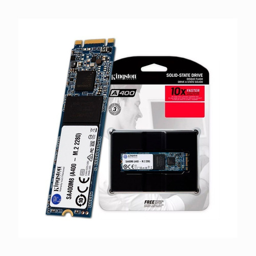 SSD Unidad de Estado Sólido Kingston A400 de 240GB, M.2 SATA III (6Gb/s). SKU: SA400M8/240G