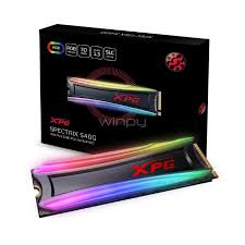 SSD Unidad de estado sólido XPG Spectrix S40G, 256GB, PCI Express 3.0, M.2 NVMe 1.3 RGB PCIe Gen3x4 SKU: AS40G-256GT-C